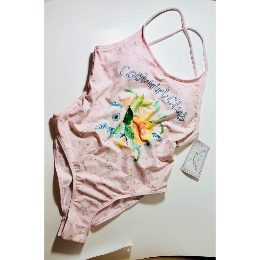 Blu C Floral One piece bathing suit